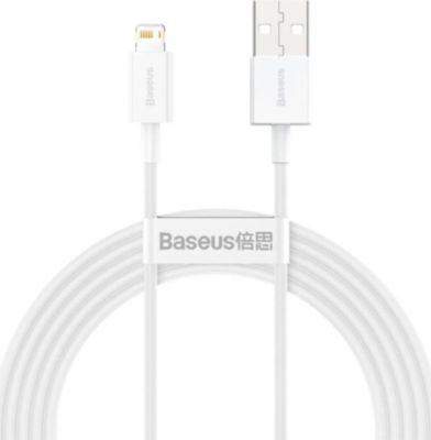 Câble alimentation BASEUS USB-Lightning 2,4A 2m Rapide Câble