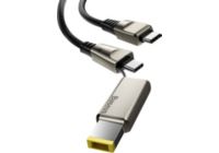 Câble USB C BASEUS USB-C / USB-C et Prise carré Lenovo 100W