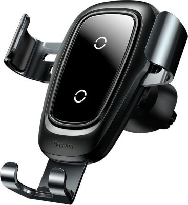Support smartphone BASEUS voiture chargeur sans fil  + Qi