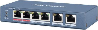Switch ethernet HIKVISION Switch 6 ports dont 4 ports PoE longue d