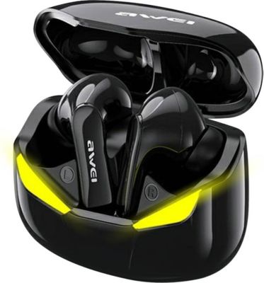 Ecouteurs AWEI Sans Fil LED Gaming Étanche IPX5 Noir