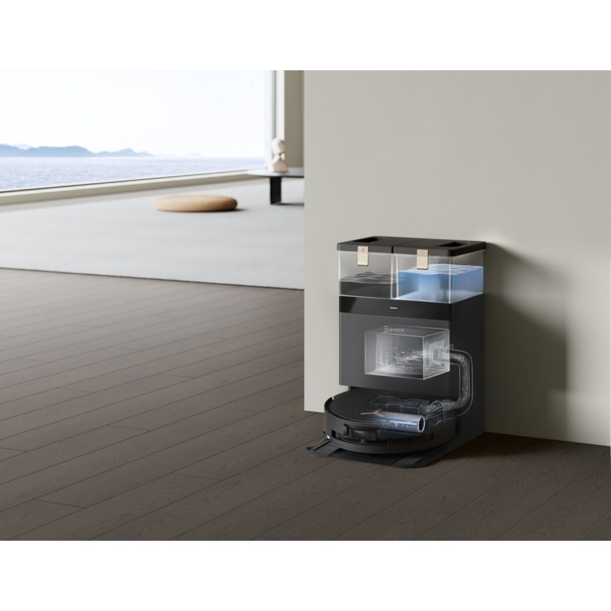 Ecovacs DEEBOT X8 PRO OMNI Black EU — vue 3
