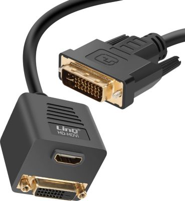 LINQ DVI-D vers DVI-D et HDMI Compact Noir