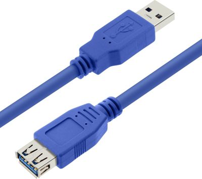 Câble USB LINQ Rallonge USB 3.0 vers USB 3.0 Bleu LinQ