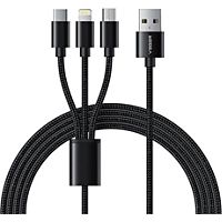 Câble trio GENERIC 3en1 USB Type C + Apple + Micro 2A 1,2m