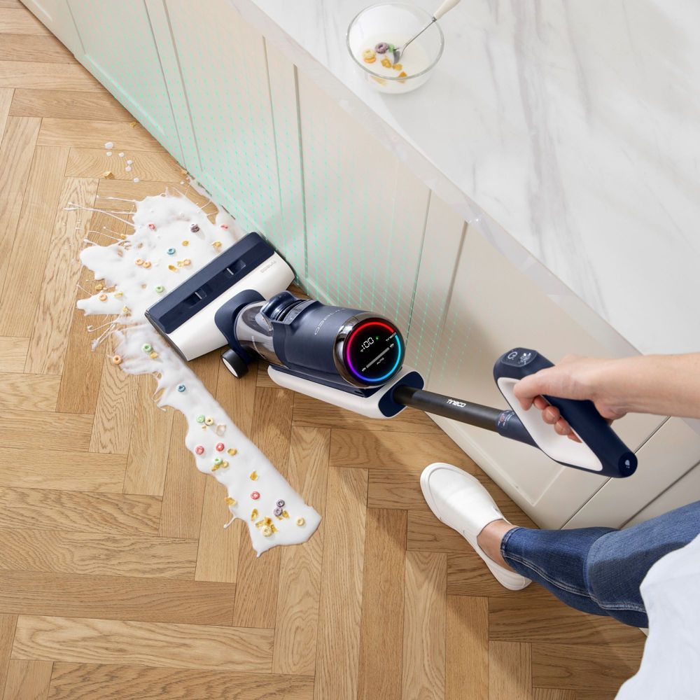 Tineco Aspirateur Eau et Poussière sans Fil Floor One S5 Intelligent pour  sols durs, écran Digital, Longue autonomie, Parfait pour Les saletés