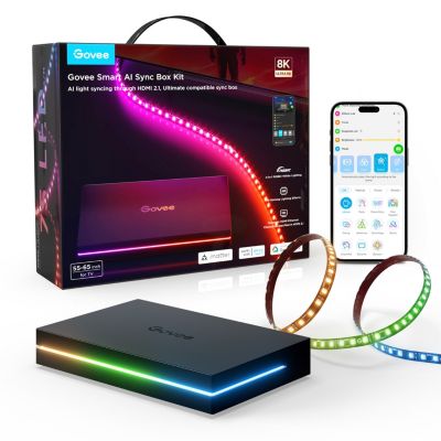 Boîtier de synchronisation GOVEE HDMI Sync Box+ lightstrip pour TV 55 65