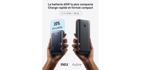 Batterie externe INIU 20 000 mAh 65W Leopard Power