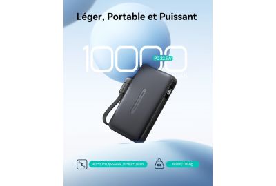 Batterie externe INIU 10000 mAh Pocket Neo USB-A + 2 USB-C