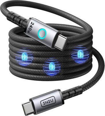 Câble USB INIU Leopard Magnétique 5A USB-C vers USB-C