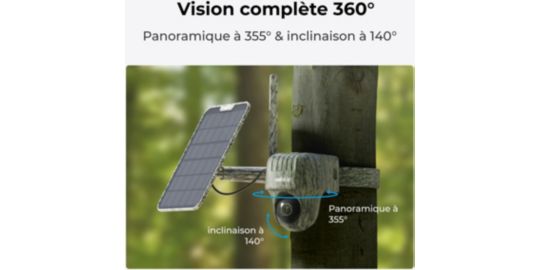 Caméra de surveillance REOLINK G450 Gris + panneau solaire