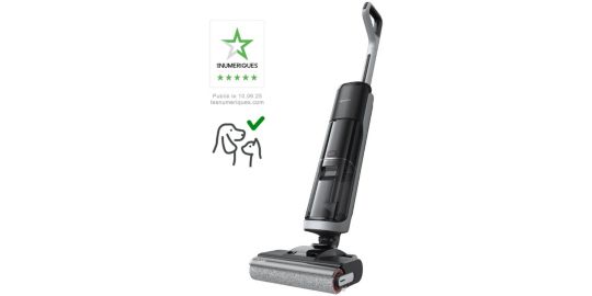 Dreame H14 Pro inclinaison 180 degrés sous les meubles bas