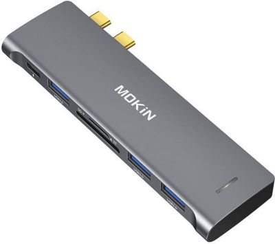 Hub USB C A-LOGIC MOKIN - HUB 6 en 2 USB-C pour MacBook
