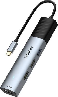 Hub USB C . MOKIN - HUB 5 en 1 USB-C PD 3.0 100 W