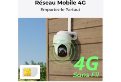 Caméra de surveillance REOLINK G430 Blanche + panneau solaire