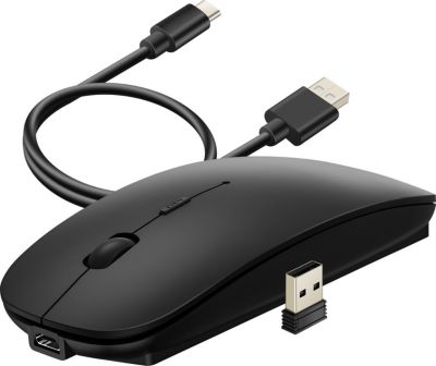 Souris gamer WIWU Souris sans fil avec Dongle USB Noir