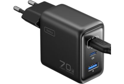 Chargeur INIU 70W Leopard 2 USB-C + USB-A noir