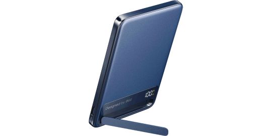 Batterie nomade INIU 5000 mAh magnet Qi2 MagPro slim bleu