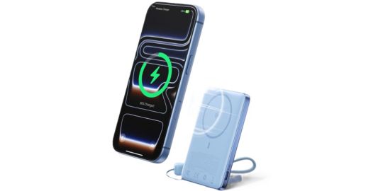 Batterie externe INIU 5000mAh USB-C Magnet Bleu clair