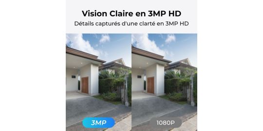 Caméra de surveillance REOLINK B420 +  panneau solaire Blanc