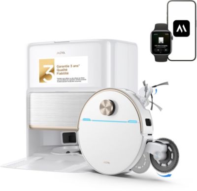 Robot Aspirateur Laveur MOVA V70 Ultra Complete Blanc