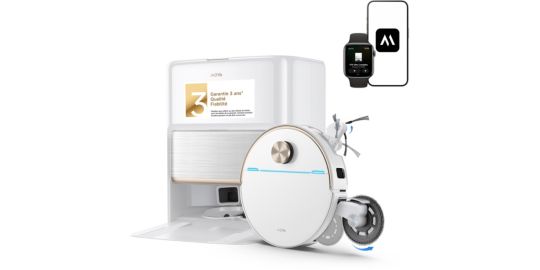 Robot Aspirateur Laveur MOVA V70 Ultra Complete Blanc