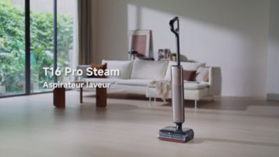 Voir la vidéo pour Aspirateur laveur DREAME T16Pro Steam