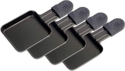 Coupelle à raclette HOBBYTECH Poêlon à raclette  18x9cm [Lot de 4]