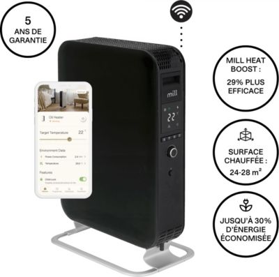 Chauffage Bain d'huile MILL Chauffage bain d'huile connecté Mill Gen