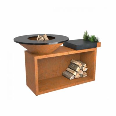 Brasero Ofyr Island Corten 100 Ceramic Dark Grey