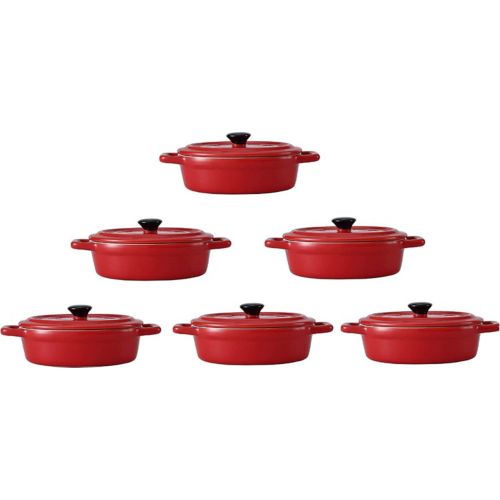 Casserolerie GENERIQUE IBILI - Ustensiles et accessoires de cuisine - mini  cocotte ovale rouge ( 726015R-1 )
