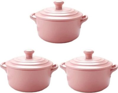 Mini cocotte HOBBYTECH Lot de 3 Minis cocottes Rose