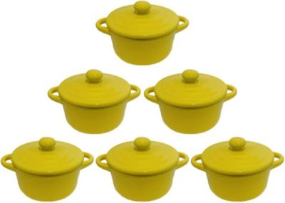 Mini cocotte HOBBYTECH Lot de 6 Minis cocottes Jaunes Mini cocotte HOBBYTECH Lot de 6 Minis cocottes Jaunes