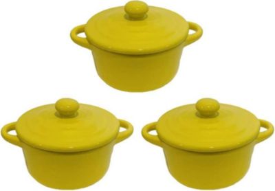 Mini cocotte HOBBYTECH Lot de 3 Minis cocottes Jaunes