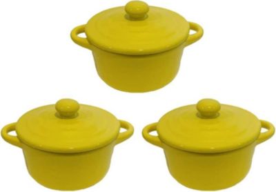 Mini cocotte HOBBYTECH Lot de 3 Minis cocottes Jaunes