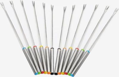Pique à fondue HOBBYTECH Lot de 12 fourchettes à fondue 24 cm Pique à fondue HOBBYTECH Lot de 12 fourchettes à fondue 24 cm