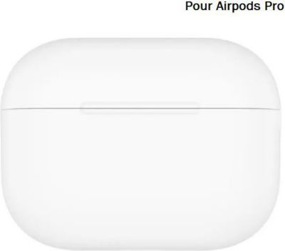 Coque HOBBYTECH Coque en silicone pour airpods pro Blanc