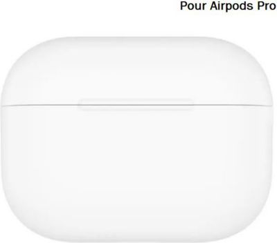 Coque HOBBYTECH Coque en silicone pour airpods pro Blanc