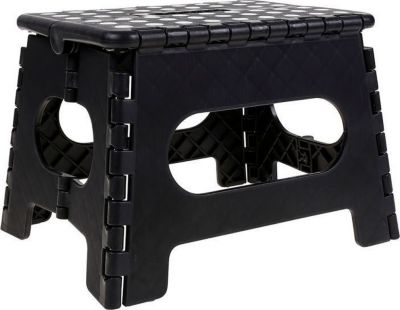 Tabouret HOBBYTECH Marche pied pliant noir 35 cm
