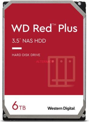 Disque dur interne WESTERN DIGITAL WD Red Plus, 3,5", 6 To Disque dur interne WESTERN DIGITAL WD Red Plus, 3,5", 6 To