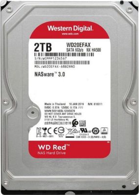 Disque dur interne WESTERN DIGITAL WD Red Plus, 3,5, 2 To