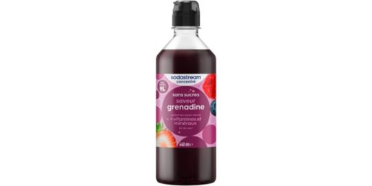 Concentré SODASTREAM saveur grenadine sans sucres 440mL