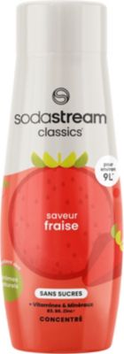 Concentré SODASTREAM saveur FRAISE sans sucres 440 ml