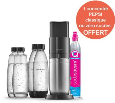 SODASTREAM Lot de 3 cylindres de recharge de gaz co2 60l pour machine à  gazéifier - 3 x cylindre gaz pas cher 