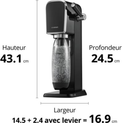 Sodastream - Machine à soda Machine TERRA Noire Pack Lave-Vaisselle -  Machine à soda - Rue du Commerce