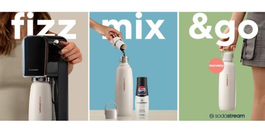 Bouteille SODASTREAM Gourde Fizz & Go Cool sable