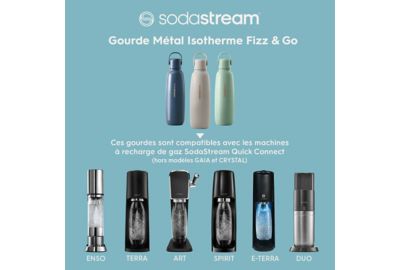 Bouteille SODASTREAM Gourde Fizz & Go Cool sable