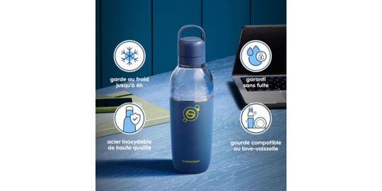 Gourde SODASTREAM Fizz & Go EASY MIX bleue 0.7L