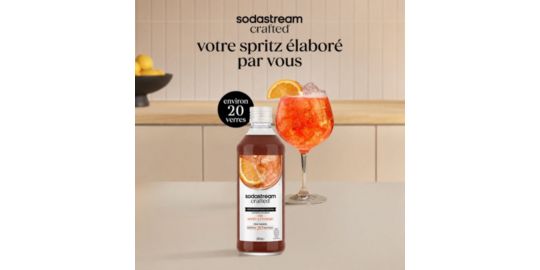 Concentré SODASTREAM mixer saveur Spritz sans alcool 330mL