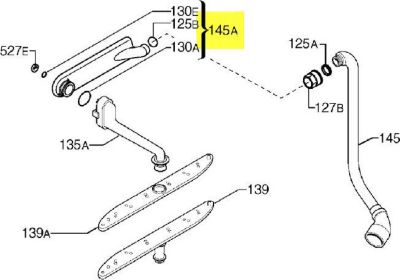 Adaptateur ARTHUR MARTIN COLLECTEUR HORIZONTAL GRIS FONCE POUR LA